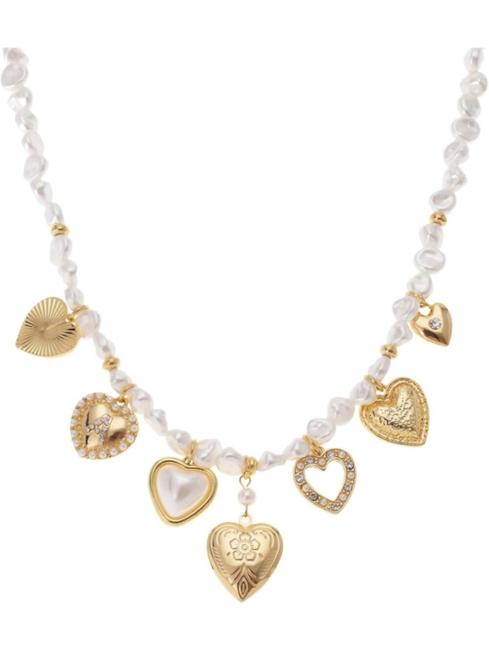 Personalizable Photo Locket Charm Necklace for Women - Vintage Multi-Charm